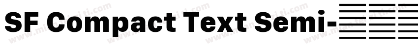SF Compact Text Semi字体转换
